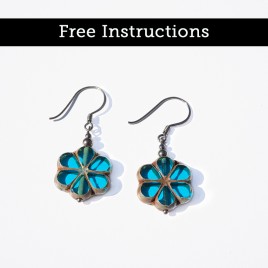 Mini Studio – Easy Florice Earrings – Free Earring Instructions