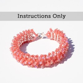 Mini Studio – Embellished Square Stitch Ruffle Bracelet instructions