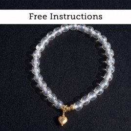 Mini Studio Love Bracelet - Moonlight –  Bracelet bead  Kit (.925 Gold Finish)