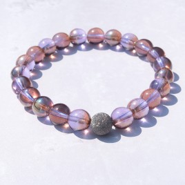 Misty Lilac Czech glass bead Bracelet