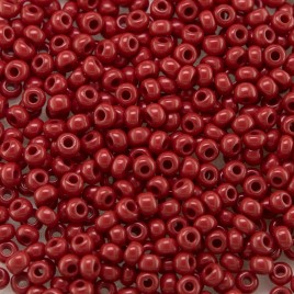 Preciosa 100 Gms Czech glass seed bead 11/0 Biking Red opaque