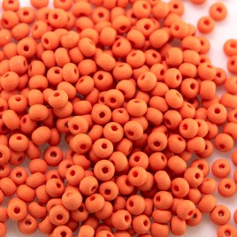 Preciosa Czech glass PermaLux seed bead 11/0 Mandarin Matt