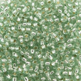 Preciosa Czech glass seed bead 11/0 Sage Green silver lined