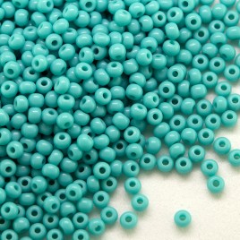 Preciosa Czech glass seed bead 11/0 Turquoise opaque