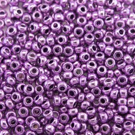 Preciosa Czech glass seed bead 11/0 Violet Metallic Terra coated