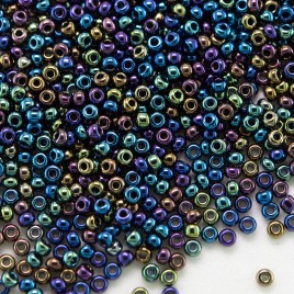 Preciosa Czech glass seed bead 13/0 Black Iris