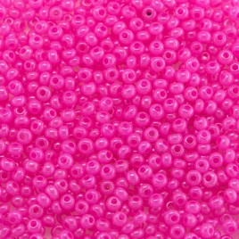 Preciosa Czech glass seed bead 13/0 Hot opaque Pink