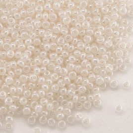 Preciosa Czech glass seed bead 13/0 White Pearl