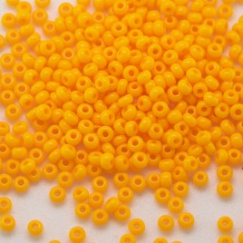 Preciosa Czech glass seed bead 13/0 Zinnia Orange