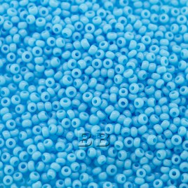 Preciosa Czech glass seed bead 15/0 Light  Aquarius Opaque