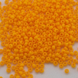 Preciosa Czech glass seed bead 15/0 Zinnia Orange Opaque