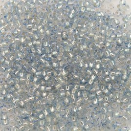 Preciosa Czech glass seed bead 15/0 Denim Blue, Silver Lined