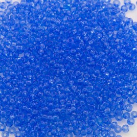 Preciosa Czech glass seed bead 15/0 Light Blue Transparent glass