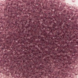 Preciosa Czech glass seed bead 15/0 Light Purple Transparent glass