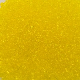 Preciosa Czech glass seed bead 15/0 Yellow Transparent glass