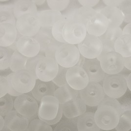 Preciosa Czech glass seed bead 5/0 Crystal matt