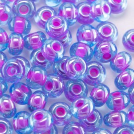 Preciosa Czech glass seed bead 5/0 Magenta Blue