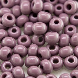 Preciosa Czech glass seed bead 5/0 Mauve Shadows opaque