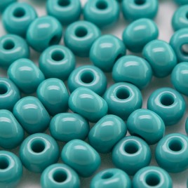 Preciosa Czech glass seed bead 5/0 Turquoise approximately 4.5mm