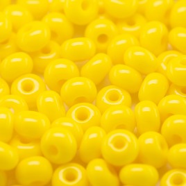 Preciosa Czech glass seed bead 5/0 Vibrant yellow opaque