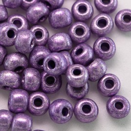 Preciosa Czech glass seed bead 5/0 Violet metallic coated