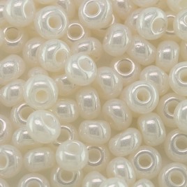Preciosa Czech glass seed bead 5/0 White Pearl