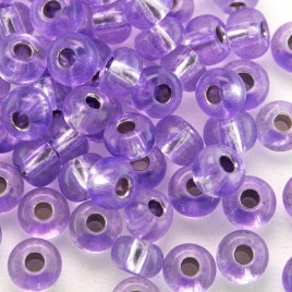 Preciosa Czech glass seed bead 5/0 Violet coated, silver lined
