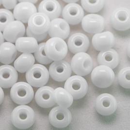 Preciosa Czech glass seed bead 5/0 White glass, glass
