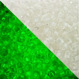 Preciosa Czech glass seed bead 5/0 Phosphorescent Lined (Glow in the Dark)