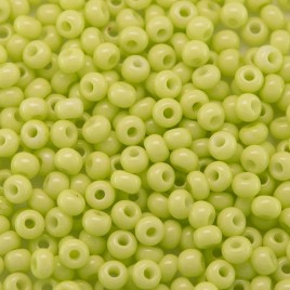 Preciosa Czech glass seed bead 9/0 Shadow Lime Chalk