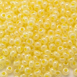 Preciosa Czech glass seed bead 9/0 Yellow Ceylon