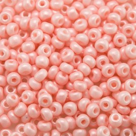 Preciosa Czech glass seed bead 9/0 Light Pink Silk