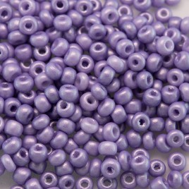 Preciosa Czech glass seed bead 9/0 Light Purple Silk