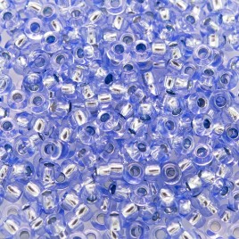 Preciosa Czech glass seed bead 9/0 Soft Blue lined