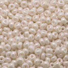 Preciosa Czech glass seed bead 9/0 White Silk