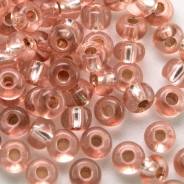 Preciosa Czech glass seed bead, size 5/0 Woodland coated, silver lined