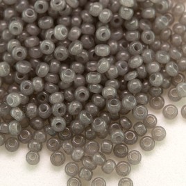 Preciosa Czech glass seed bead 11/0 Charcoal Grey Alabaster