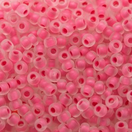 Preciosa Czech seed bead 9/0 Rose Sachet Lined Matt Finish