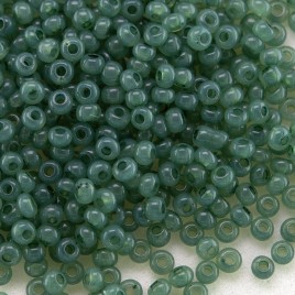 Preciosa Czech glass seed bead 11/0 Dark Sage Alabaster