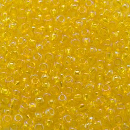 Preciosa seed bead 11/0 Yellow transparent rainbow