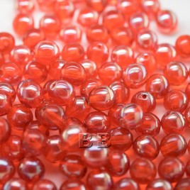 Spicy Orange 6mm round Czech glass druk beads