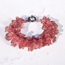 Sun Studio – Raspberry Rose - Daphne Spiral Bracelet Bead Kit.