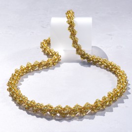 Sun Studio – Gold Eternal Spiral Rope Necklace Bead Kit.