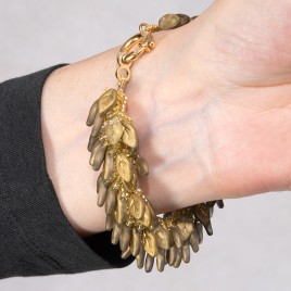 Sun Studio – Golden Amber - Daphne Spiral Bracelet Bead Kit.