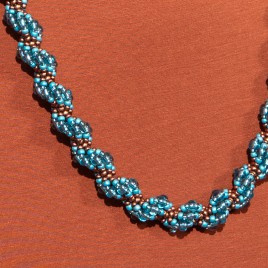 Sun Studio – Marine Blue Eternal Spiral Rope - Necklace Bead Kit.