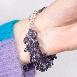 Sun Studio – Violet Orchid - Daphne Spiral Bracelet Bead Kit.