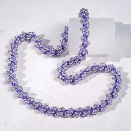 Sun Studio – Violet Eternal Spiral Rope Necklace Bead Kit.