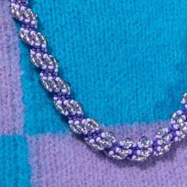 Sun Studio – Violet Eternal Spiral Rope Necklace Bead Kit.