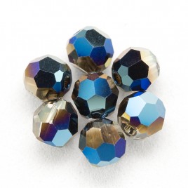 Swarovski 5000  Bead 4mm Crystal Metallic Blue