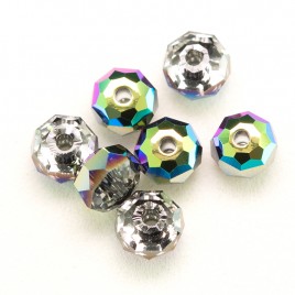 Swarovski 5045 Rondelle  Bead 4mm Crystal Scarabaeus Green